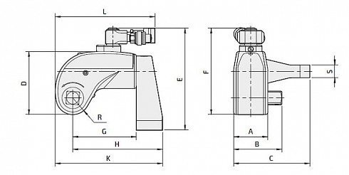 MU-5 Гайковерт гидравлический 755-7551Нм